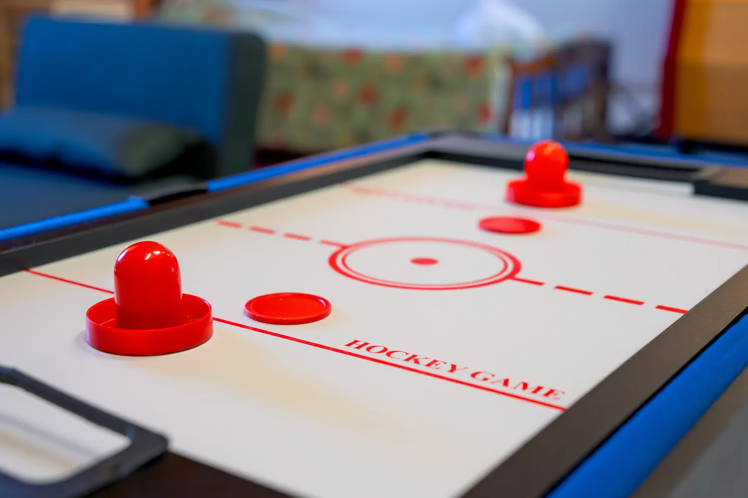 La table de air hockey du gîte Lau’Livier