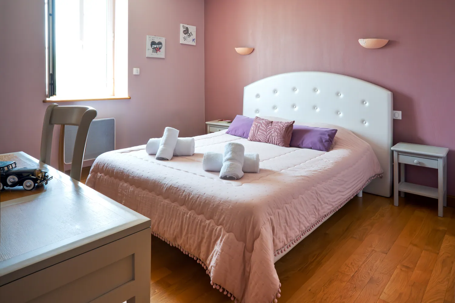 Suite Romantique du gîte Lau’Livier, aux tons doux