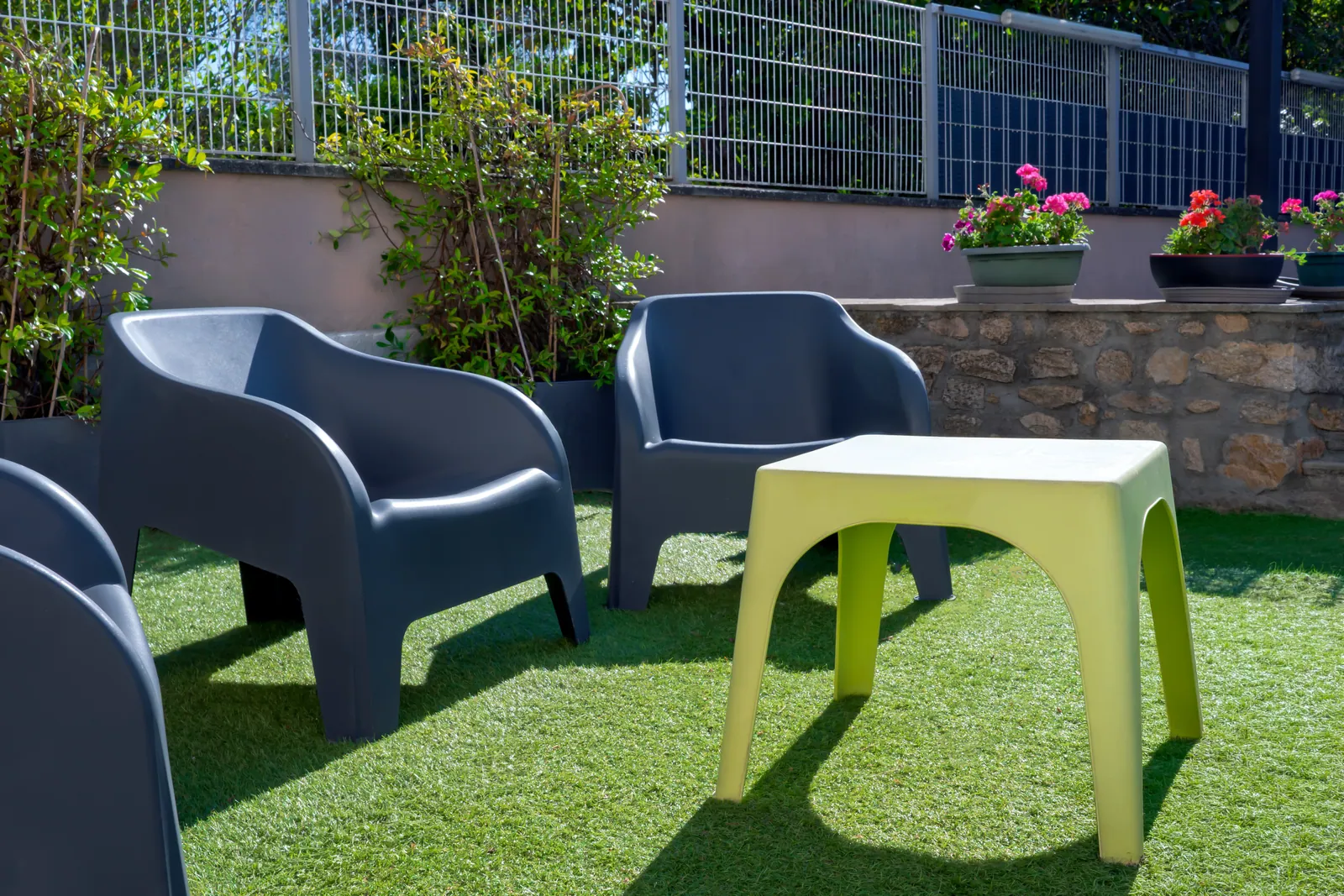 L’espace détente au jardin du gîte Lau’Livier